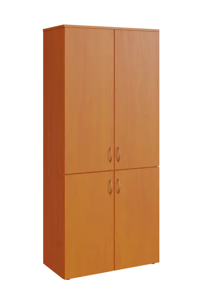 N 5 - 84D kancelářská skříň, 4-dveřová, 1800x800x400, třešeň šumavská